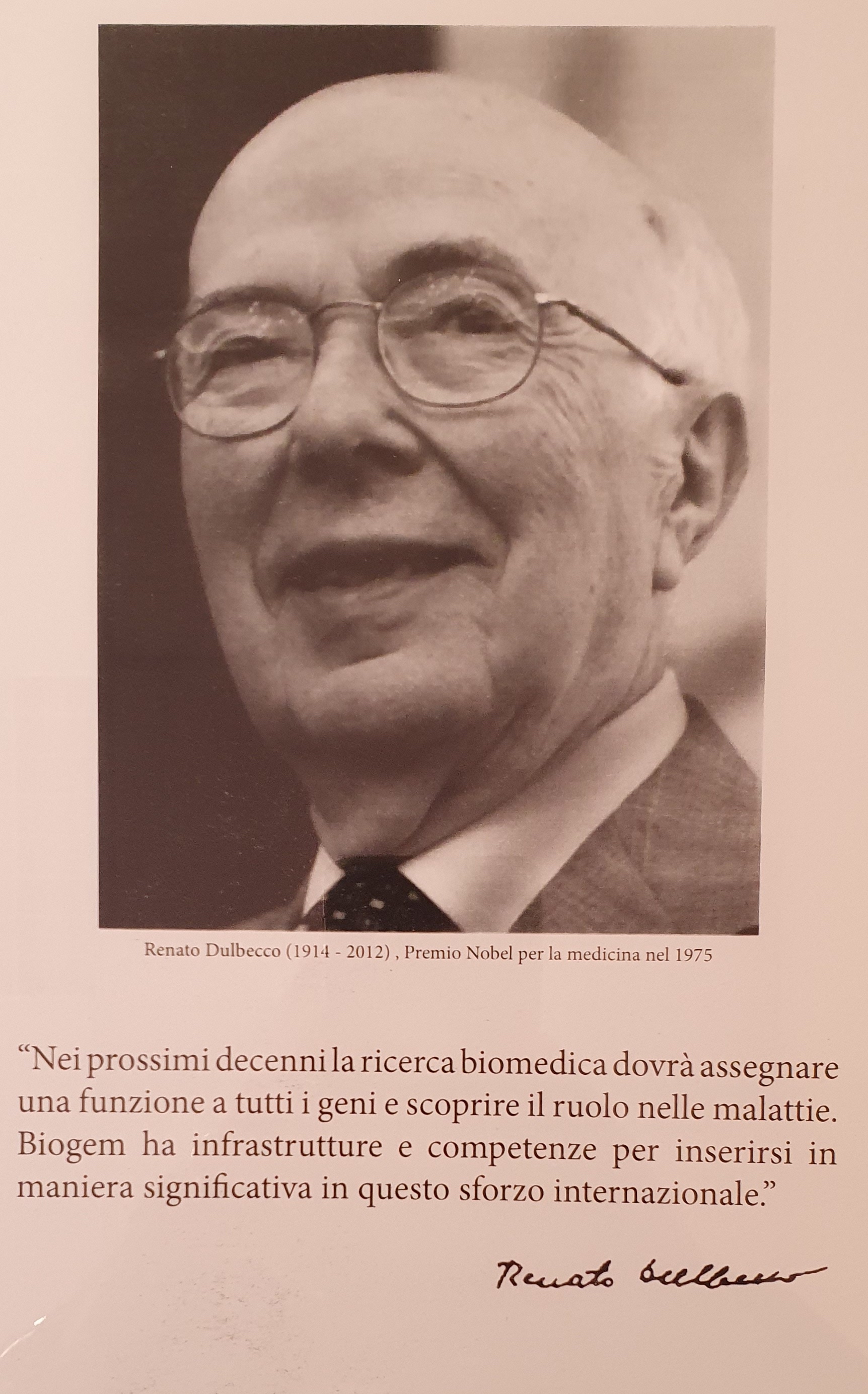 Renato Dulbecco, Nobel Prize for Medicine 1975