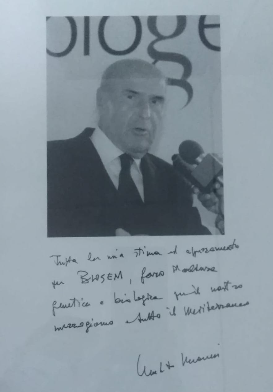 Umberto Veronesi, former President of Technical-Scientific Commitee of Biogem